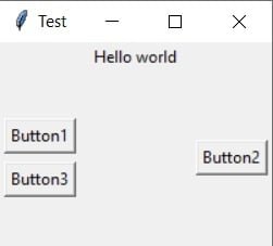 Python Tkinter Frame