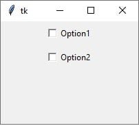 Tkinter widgets - Check button