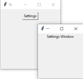 Tkinter Toplevel