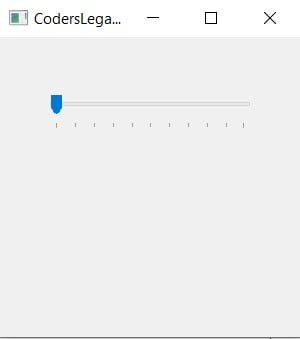 QSlider PyQt