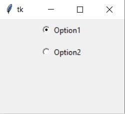 Tkinter widgets - Radio button