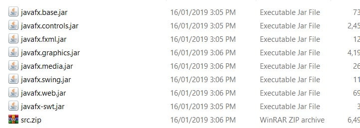 JavaFX external JARs