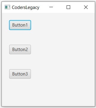 JavaFX Vbox layout