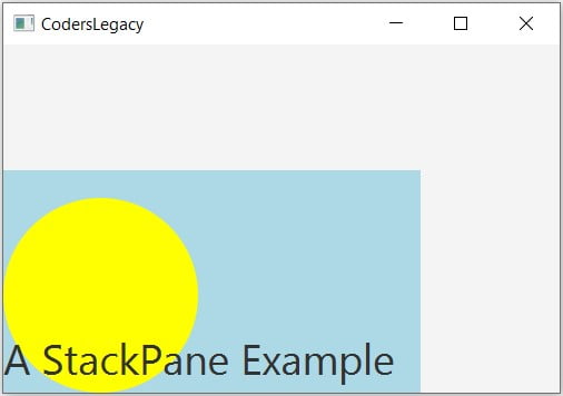 JavaFX StackPane Alignment