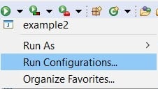 Run configurations