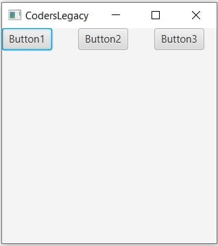 JavaFX Spacing HBox