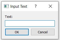 PyQt QInputDialog getText