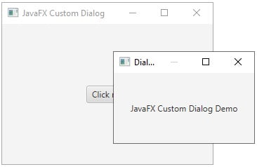JavaFX Custom Alert Dialog