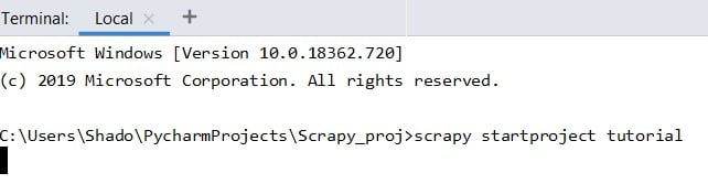 Scrapy Tutorial - Create a Project