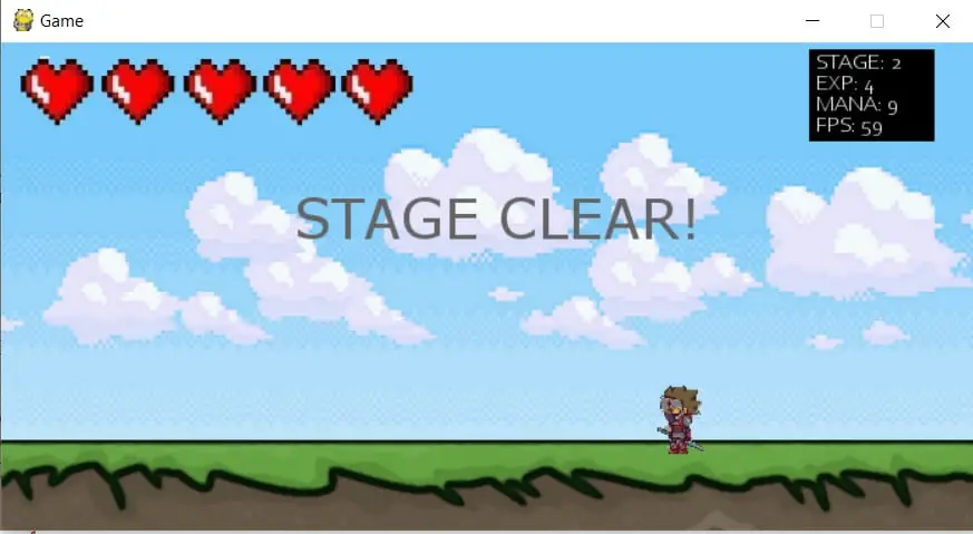 Pygame RPG Stage Clear