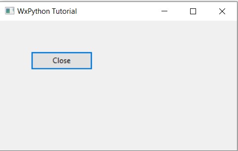 wxPython Button Widget Tutorial