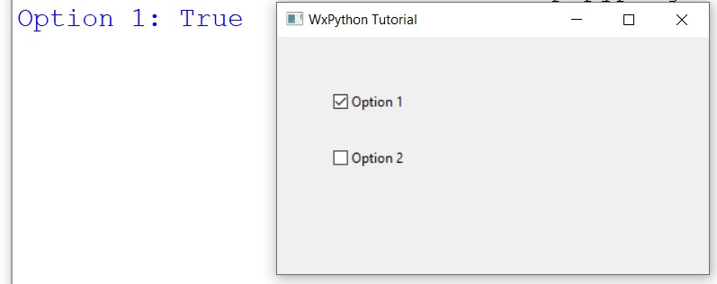 wxPython CheckBox Example