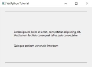 wxPython StaticText Widget - CodersLegacy