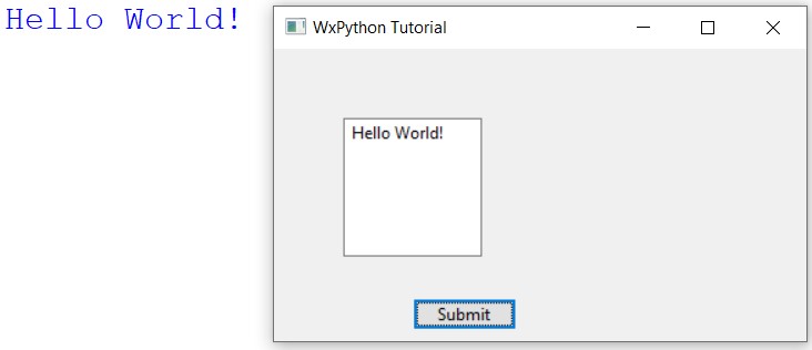 wxPython textCtrl widget