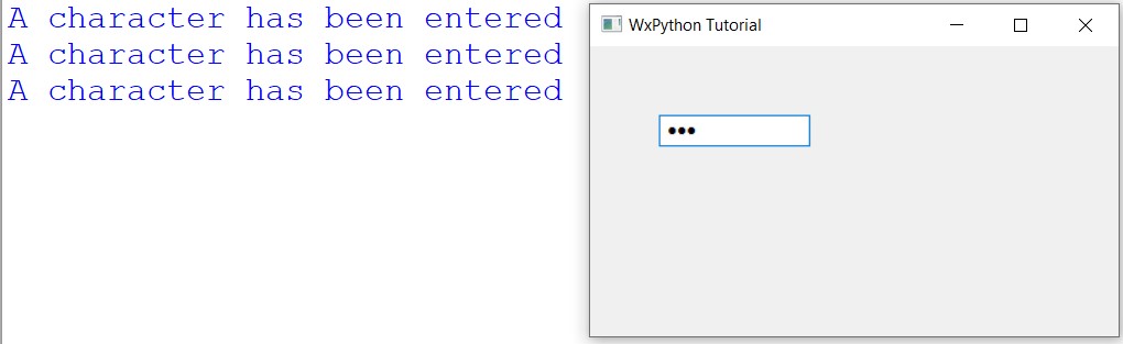 wxPython TextCTRL SingleLine