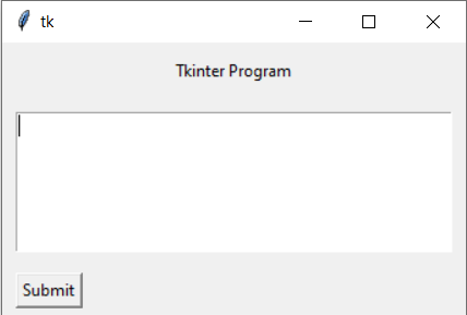 How to make a Basic Tkinter Program