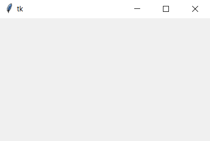 An Empty Tkinter Window
