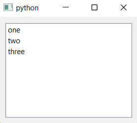 ListView Examples PyQt5