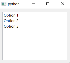 PyQt5 ListWidget