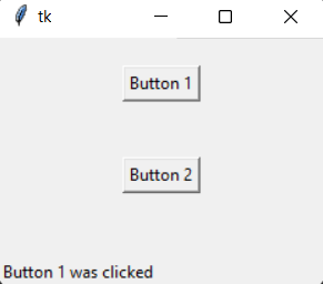 Create a Status Bar in Tkinter