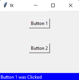 Customizing status bar in Tkinter