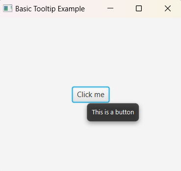 Creating a Basic ToolTip for a JavaFX Button