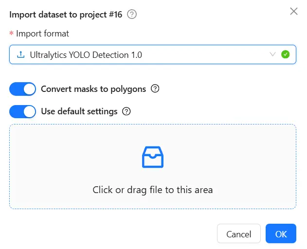 How to upload a YOLO dataset to CVAT
